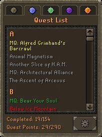 OSRS Optimal Quest Guide .